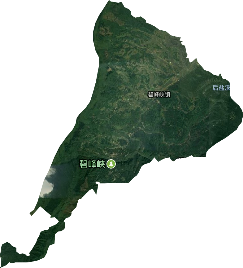 碧峰峡镇卫星图