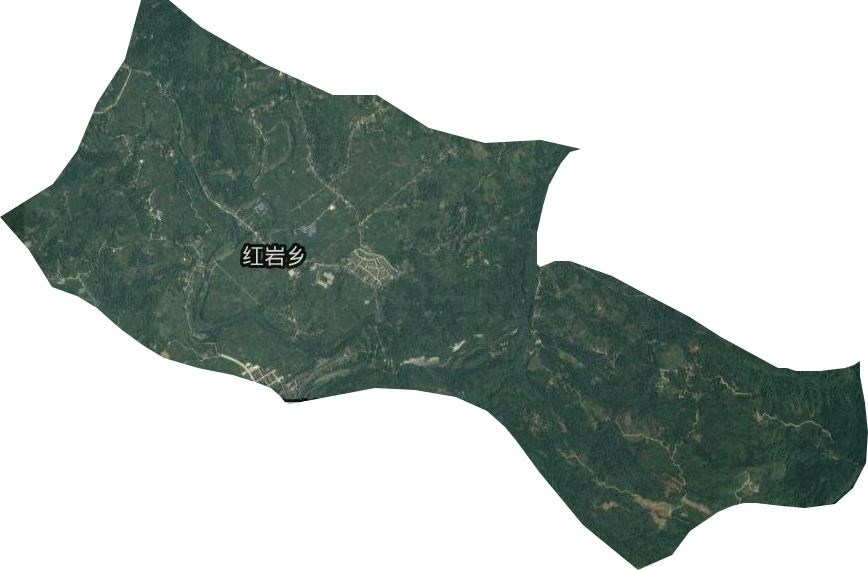红岩乡卫星图