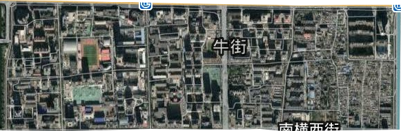 牛街街道卫星图