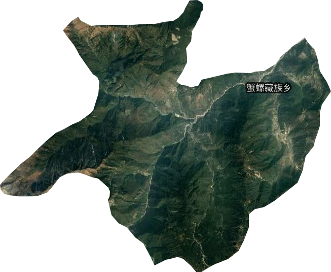 蟹螺藏族乡卫星图