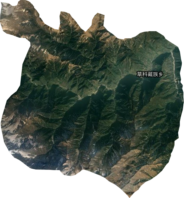 草科藏族乡卫星图