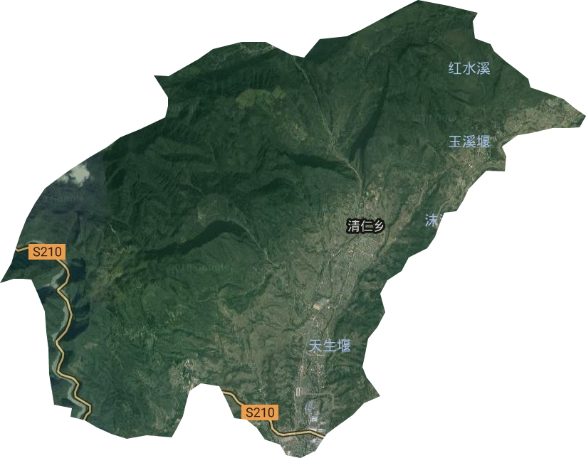 清仁乡卫星图