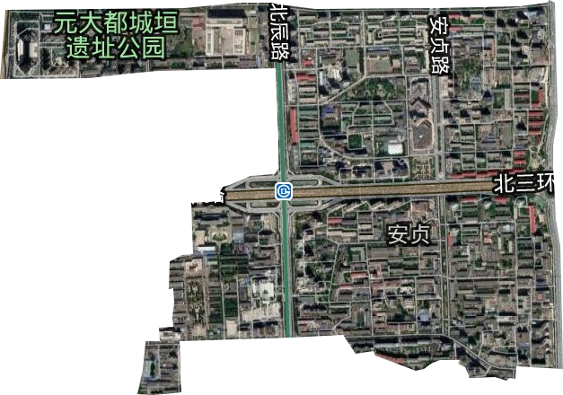 安贞街道卫星图
