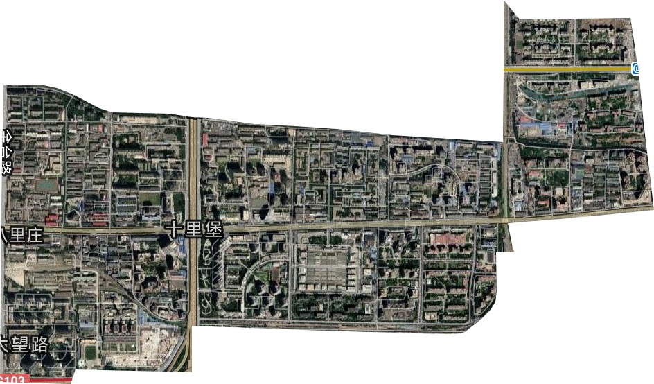 八里庄街道卫星图