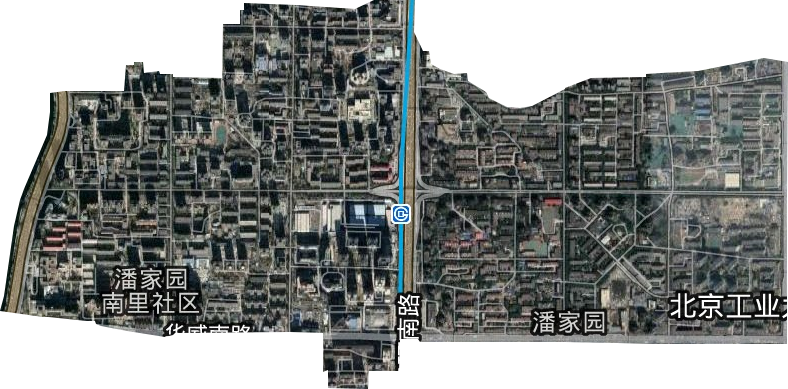 潘家园街道卫星图