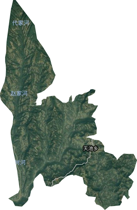 天池乡卫星图