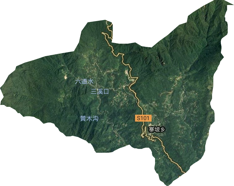 寨坡乡卫星图