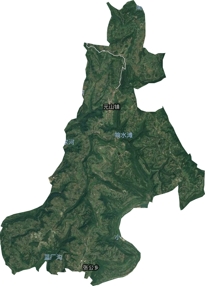 元山镇卫星图