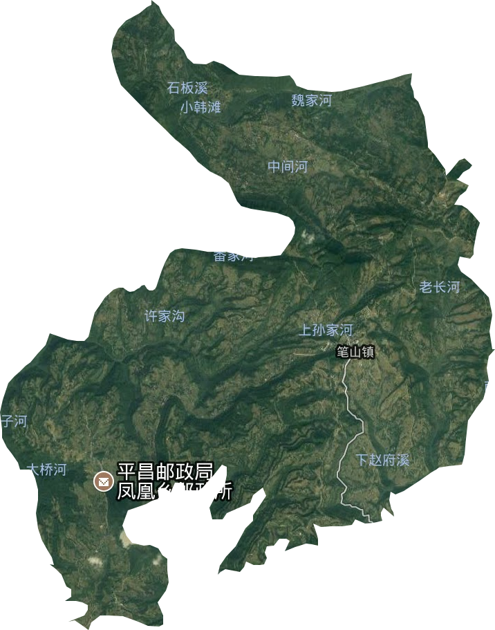笔山镇卫星图
