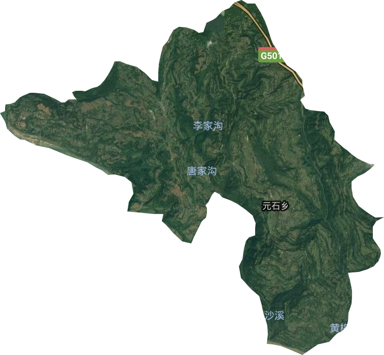 元石乡卫星图