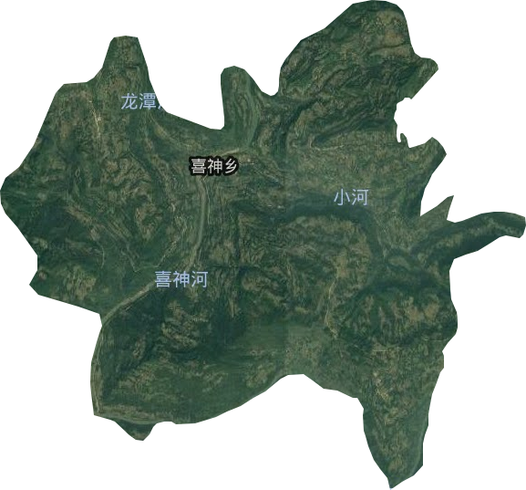 喜神乡卫星图