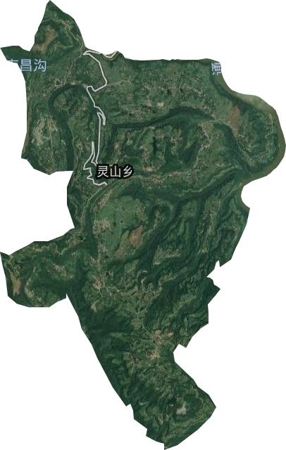 灵山镇卫星图