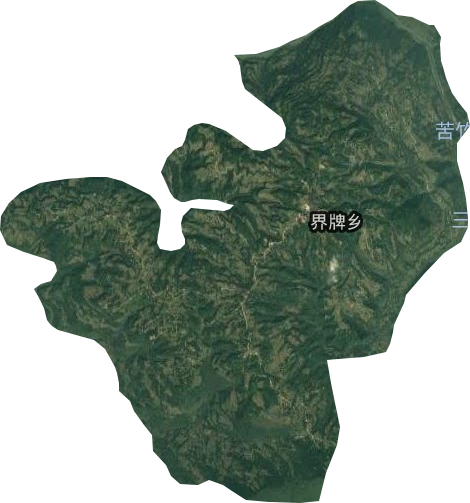 界牌乡卫星图
