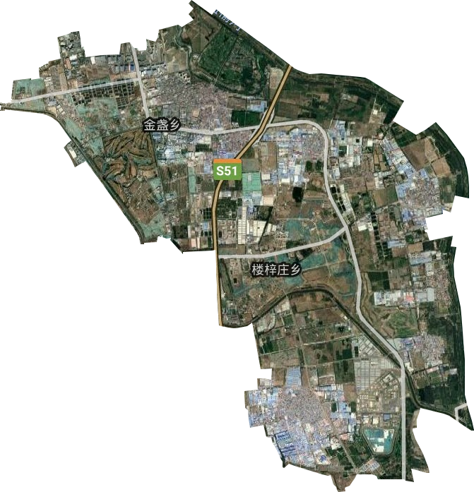 金盏地区办事处卫星图