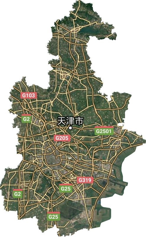 天津城区卫星图