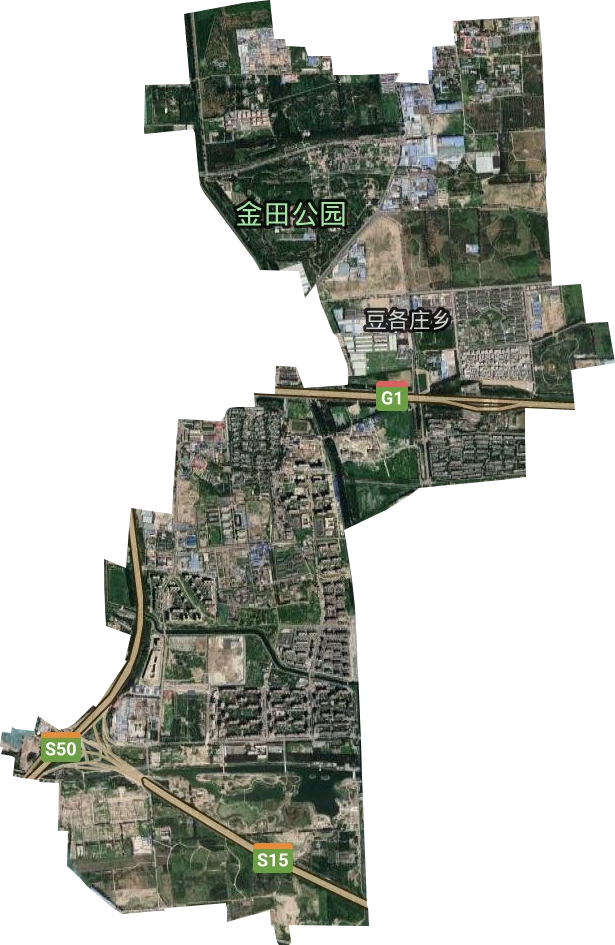 豆各庄地区办事处卫星图