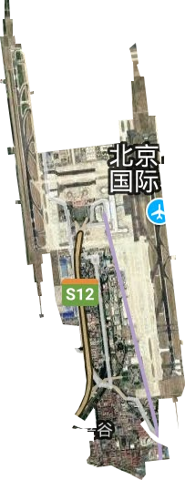 首都机场街道卫星图