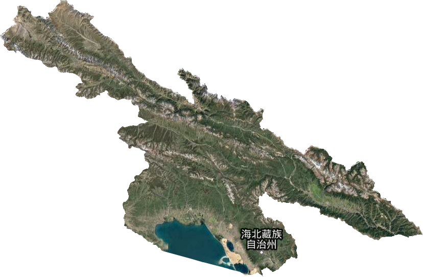 海北藏族自治州卫星图