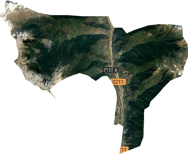巴旺乡卫星图