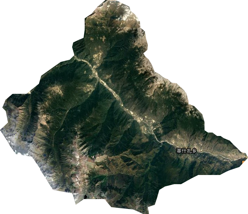 革什扎乡卫星图
