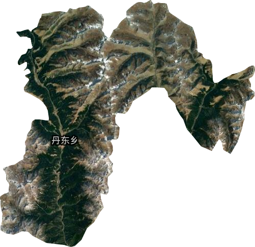 丹东乡卫星图