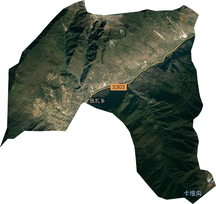 岳扎乡卫星图