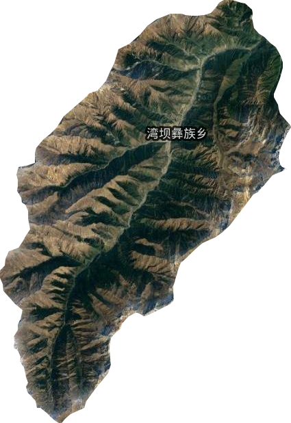 湾坝彝族乡卫星图