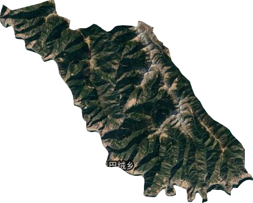 普巴绒乡卫星图