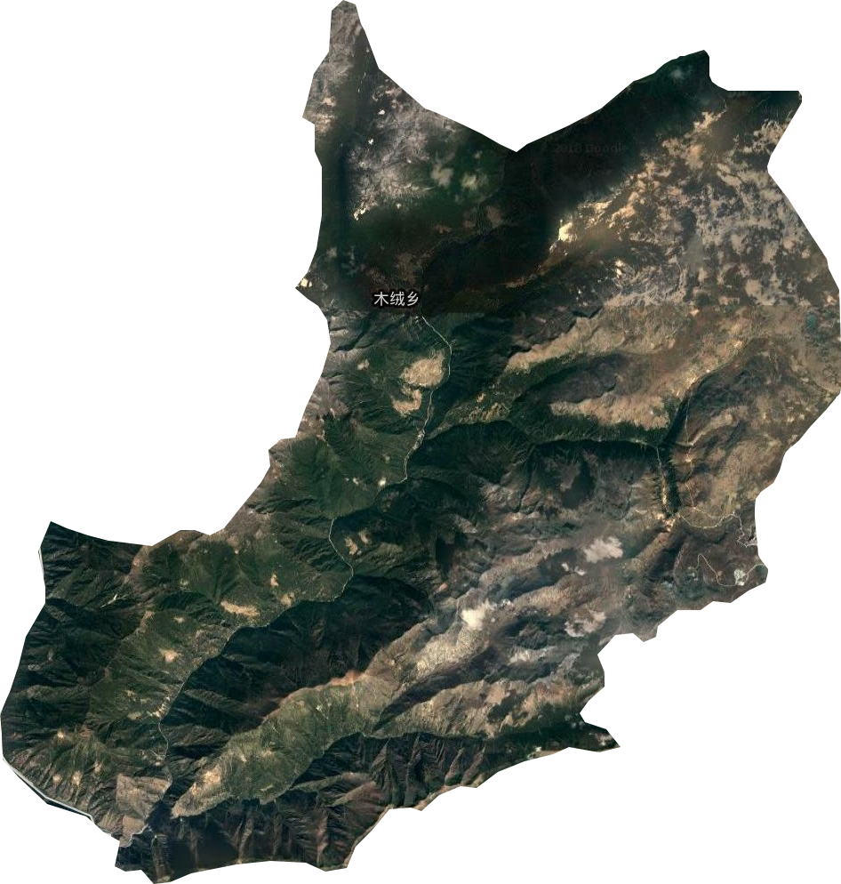 木绒乡卫星图
