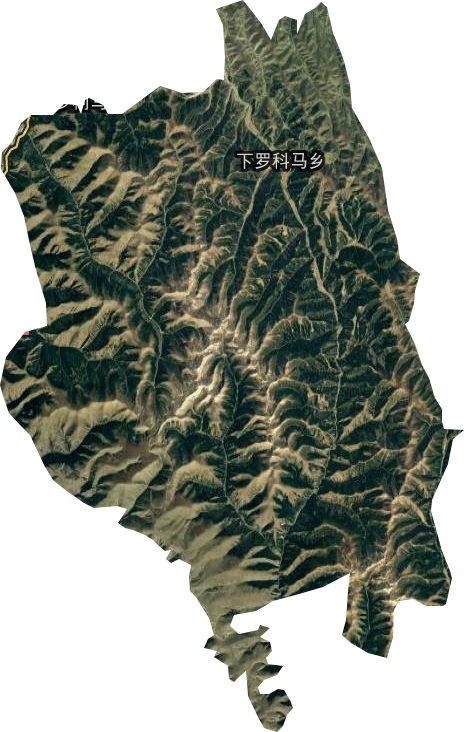 下罗柯马乡卫星图