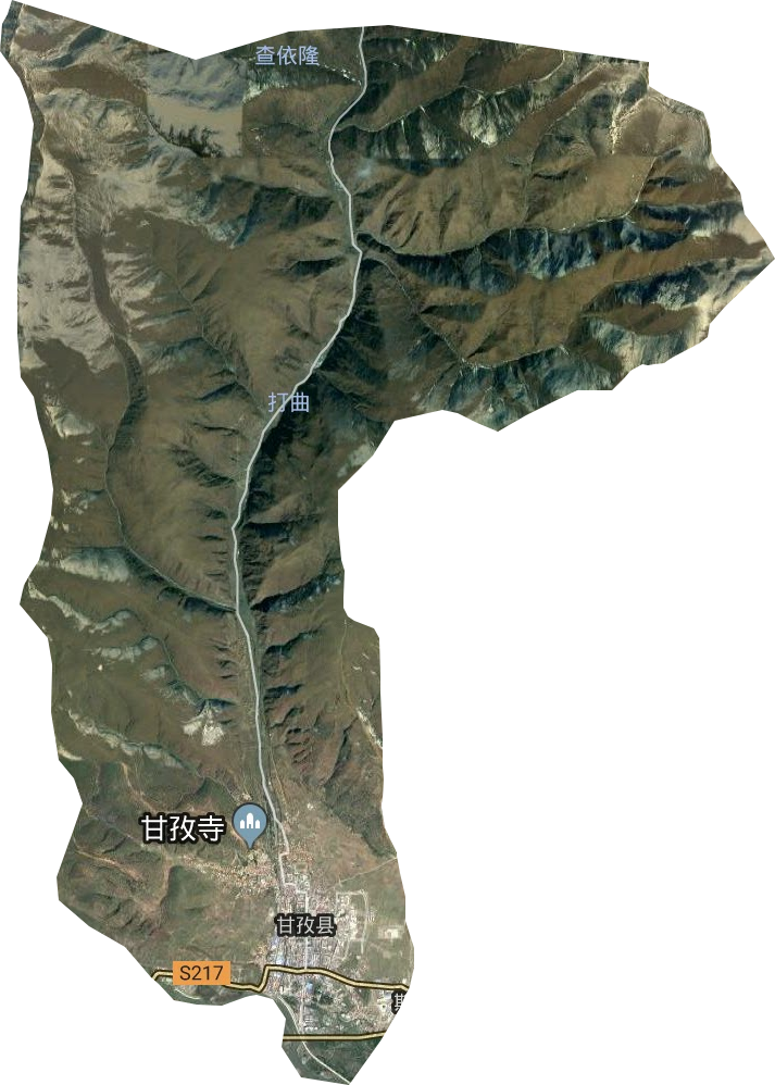 甘孜镇卫星图