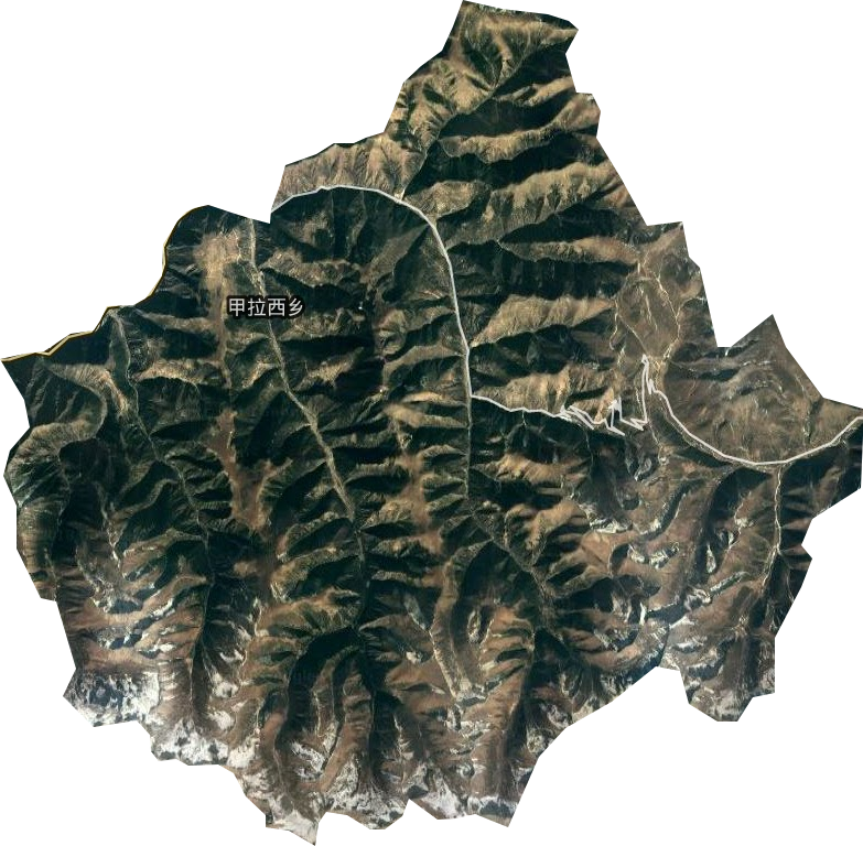 甲拉西乡卫星图