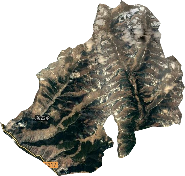 洛古乡卫星图