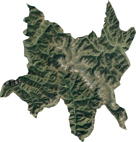 亚丁乡卫星图