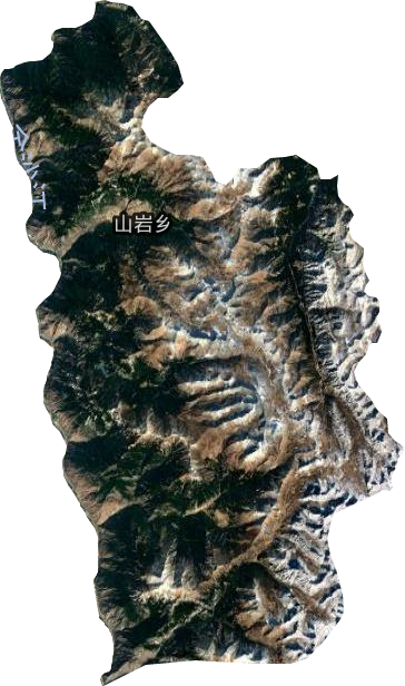 山岩乡卫星图