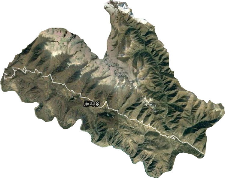 麻呷乡卫星图