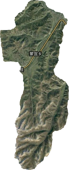 蒙宜乡卫星图
