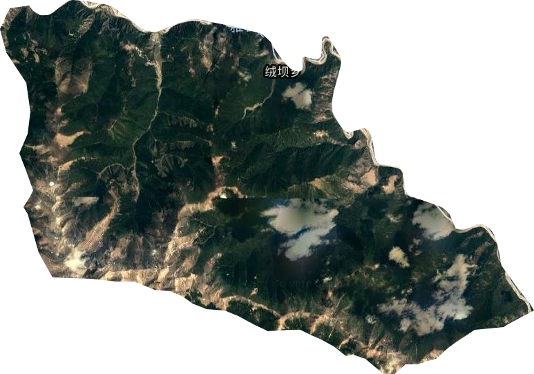 绒坝乡卫星图