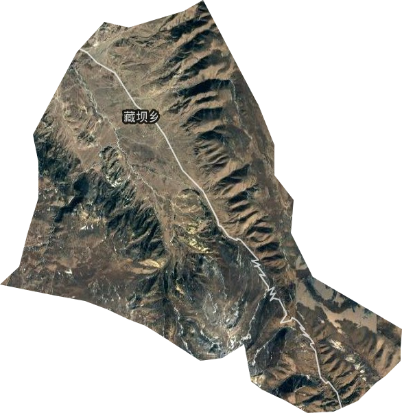 藏坝乡卫星图