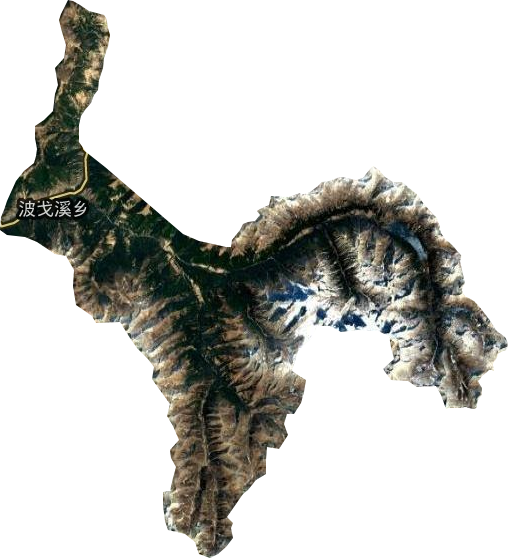 波戈溪乡卫星图