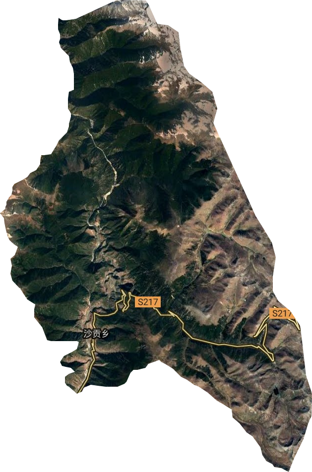 沙贡乡卫星图