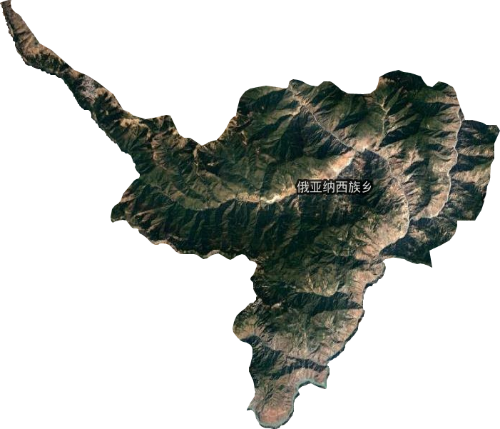 俄亚纳西族乡卫星图