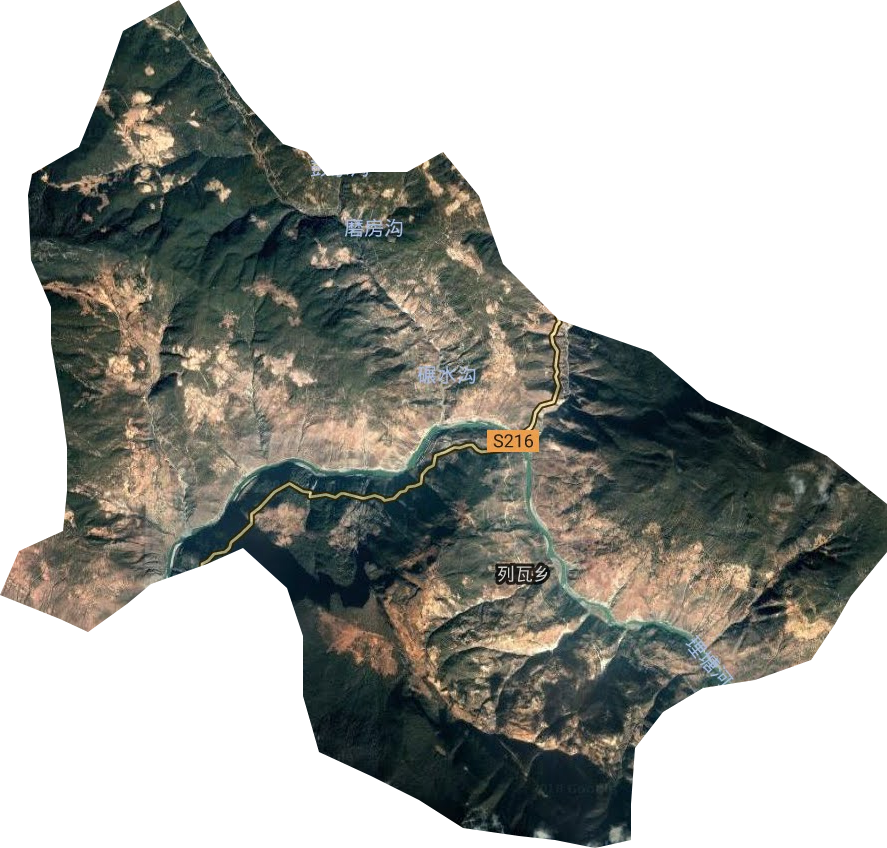 列瓦乡卫星图