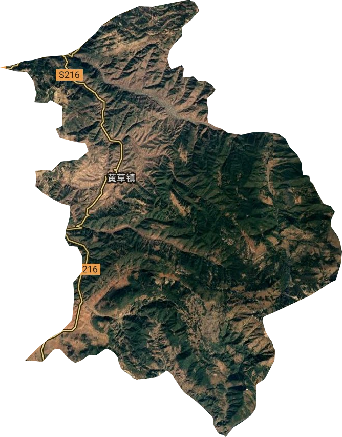 黄草镇卫星图