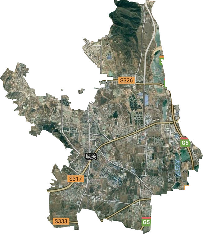 城关街道卫星图