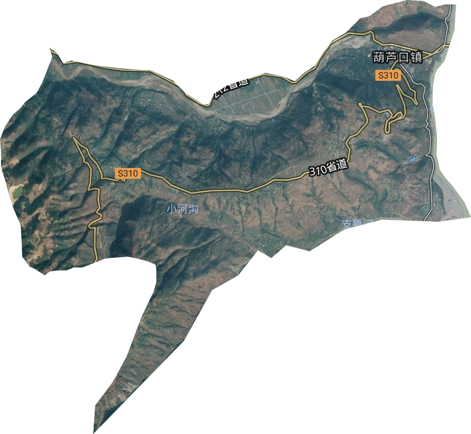 葫芦口镇卫星图