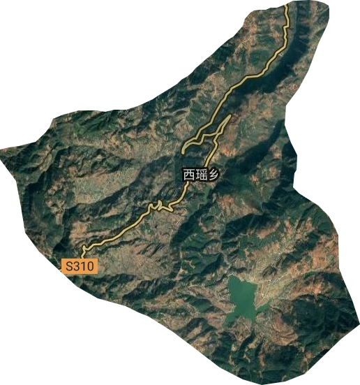 西瑶乡卫星图