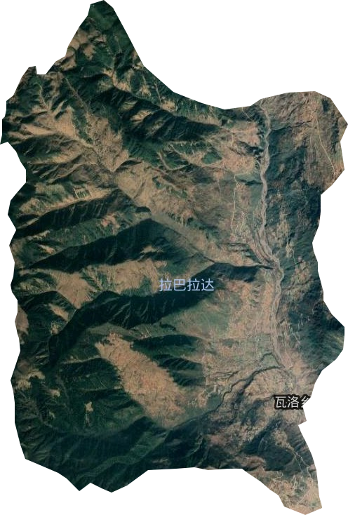瓦洛乡卫星图