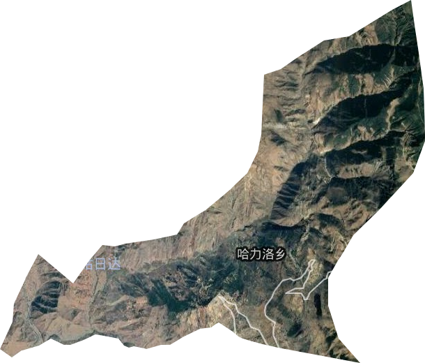 哈力洛乡卫星图