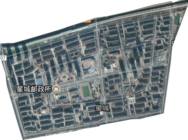 星城街道卫星图